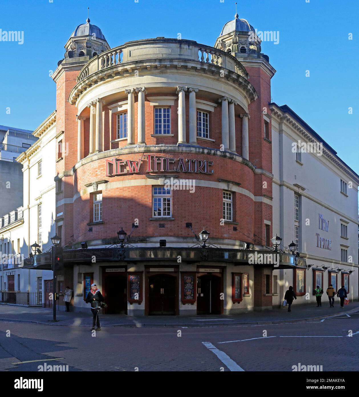 The New Theatre, Cardiff. January 2025. winter Stock Photo Alamy