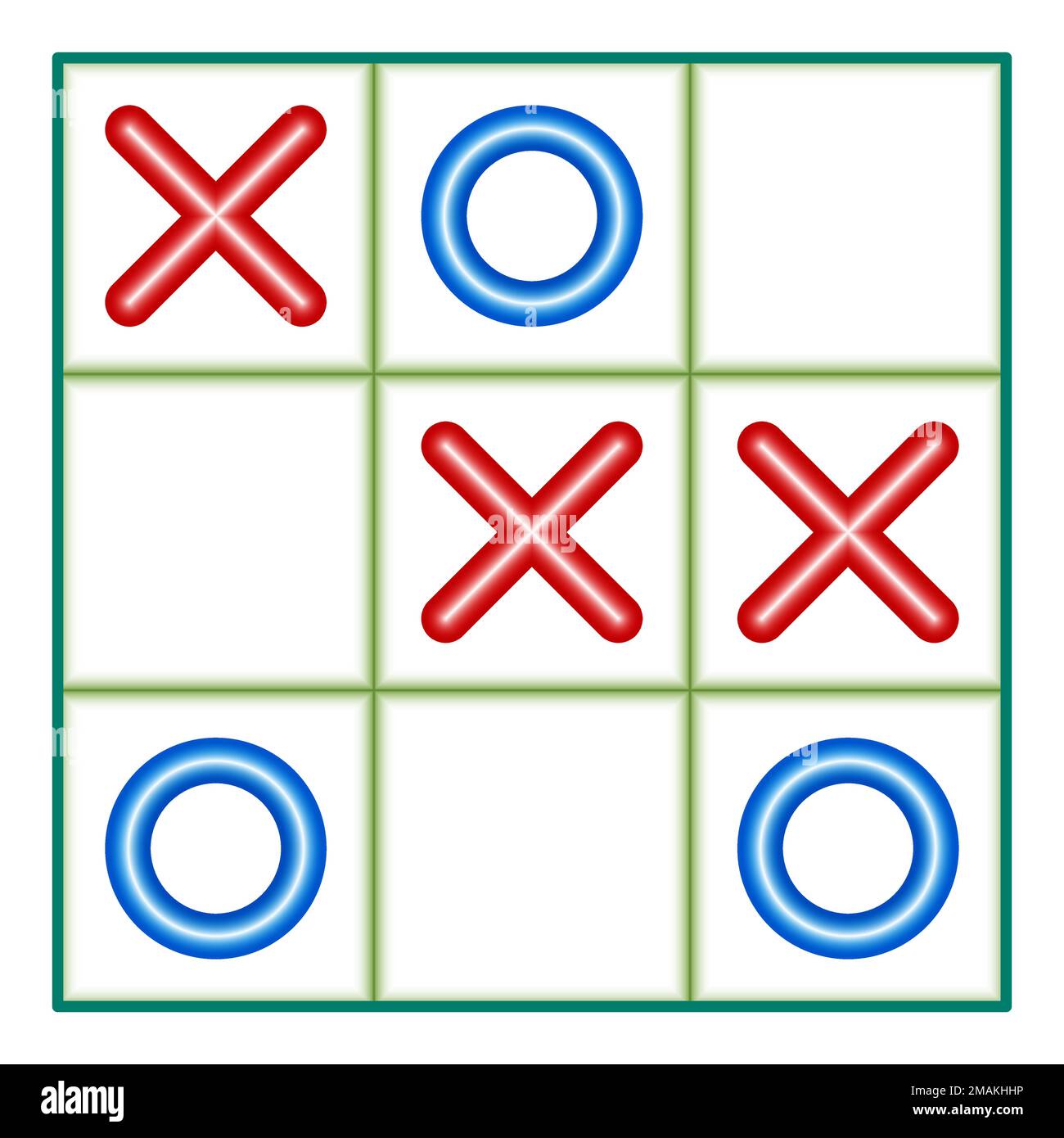 Tic tac toe glow Stock Vector Images - Alamy