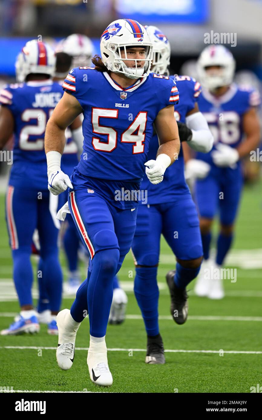 Buffalo Bills linebacker Baylon Spector (54) plays during an NFL