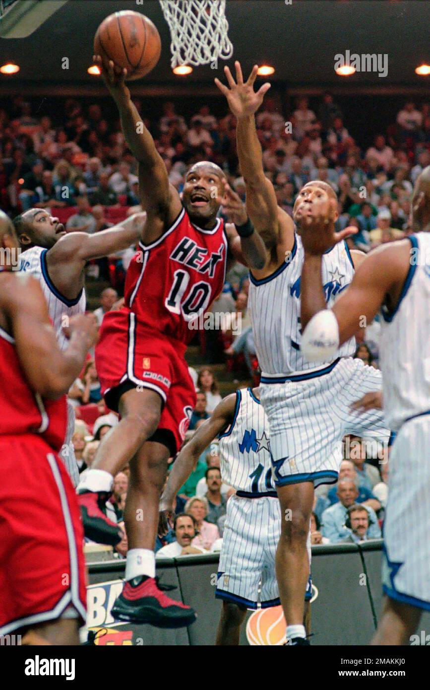 Miami Heat - Tim Hardaway and Alonzo Mourning hit the red