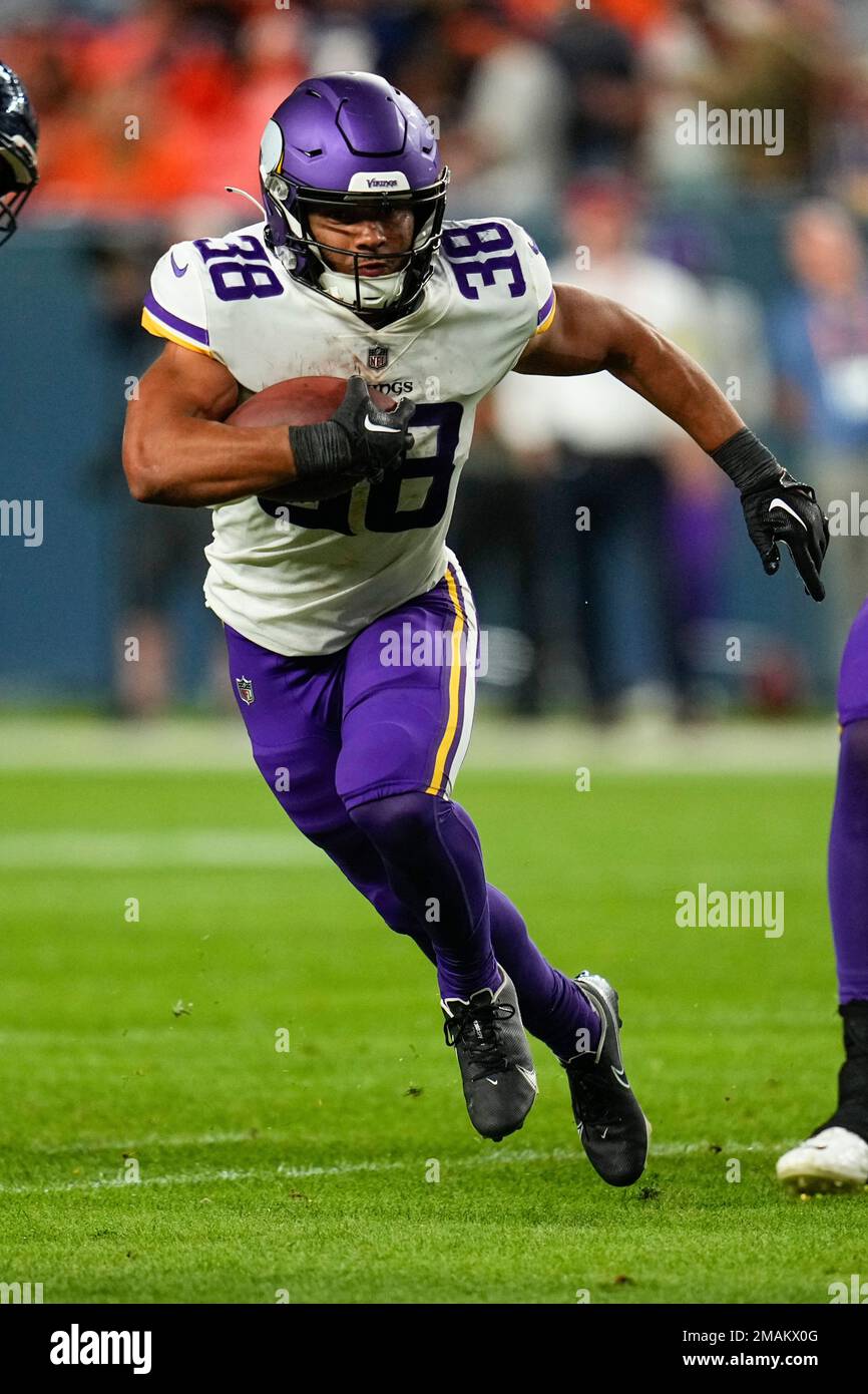 Minnesota Vikings running back Bryant Koback (38) runs against the