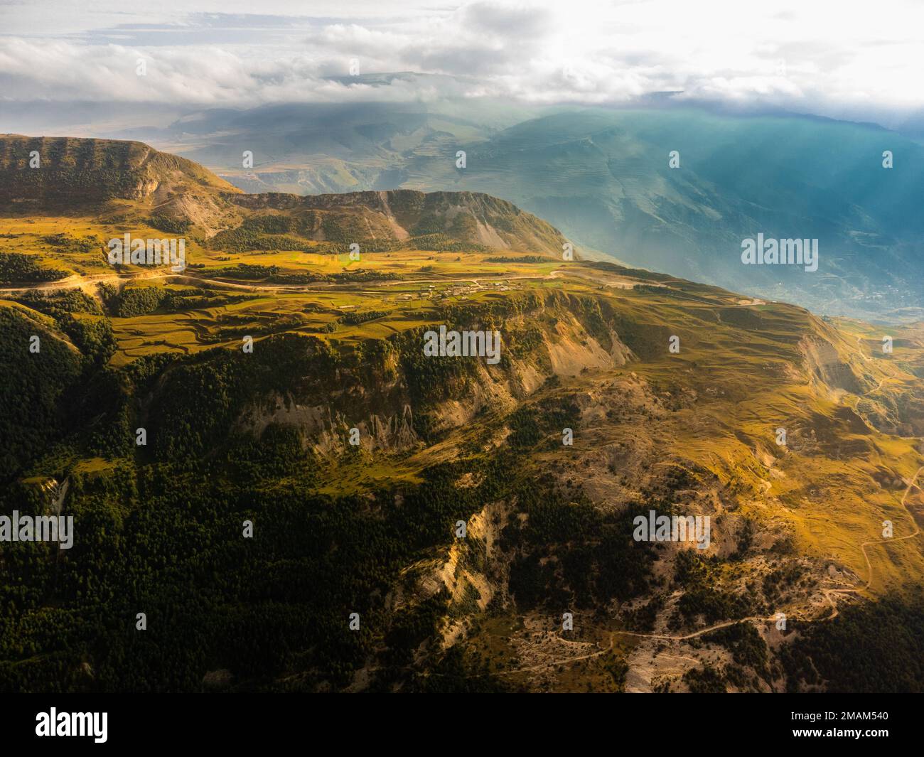 Stunning landscape with Khunzakh Canyon in the Republic of Dagestan, Russia Stock Photo