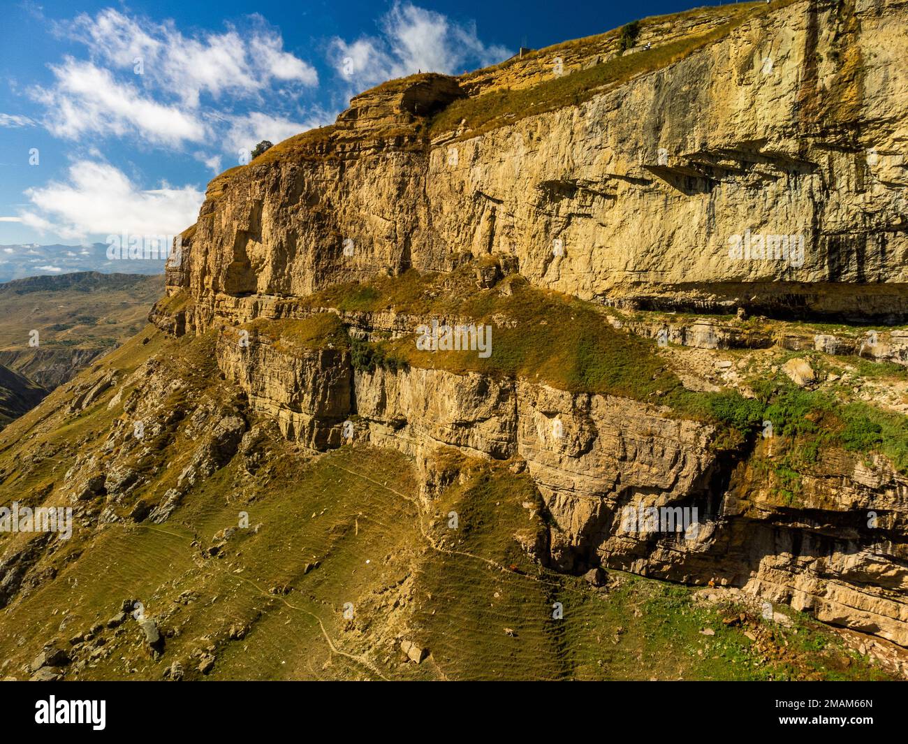 Hunzah. Tobot Waterfall. Canyon Of Khunzakh. Sights Of The Caucasus mountains. Russia, Dagestan Stock Photo