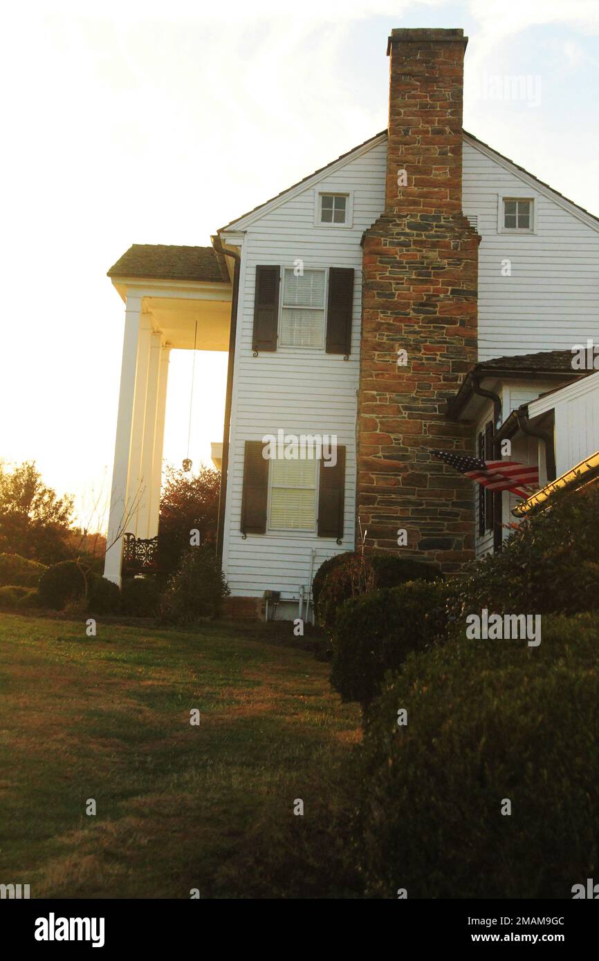 Virginia, USA. Riverview Manor, a historic estate (established 1957
