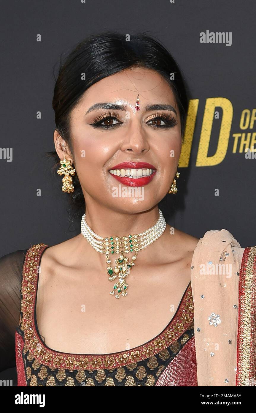 Sonali Chandra arrives at the premiere of "End of the Road" on Tuesday