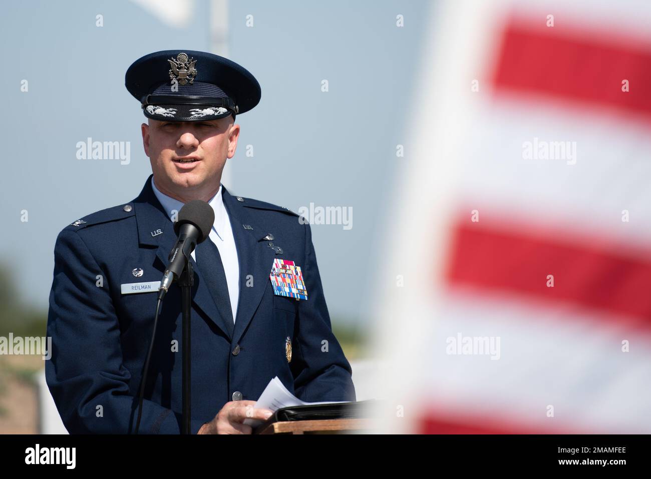 U.S. Air Force Col. Matthew Reilman, 17th Training Wing commander ...