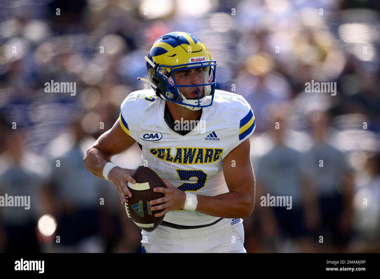 Delaware quarterback Nolan Henderson (2) in action during the second ...