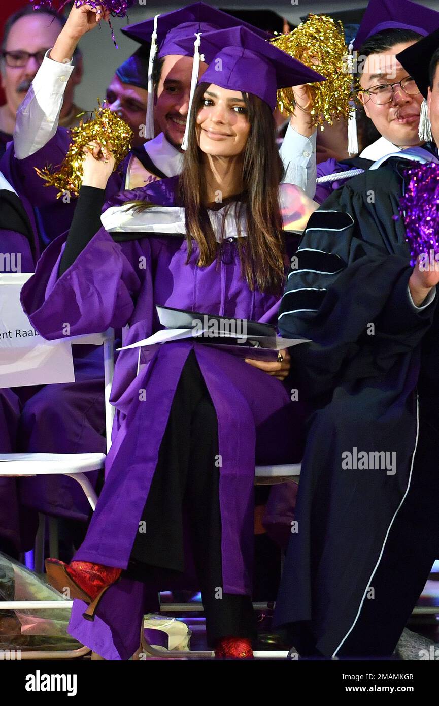 New York, USA. 19th Jan, 2023. Model and author Emily Ratajkowski (c