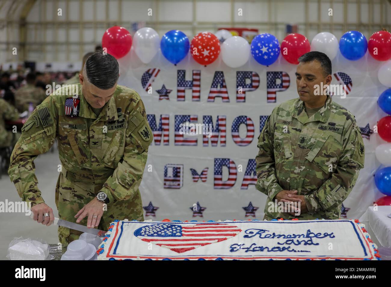 U.S. Army Col. Matthew Hill, left, 11th Combat Aviation Brigade (CAB ...
