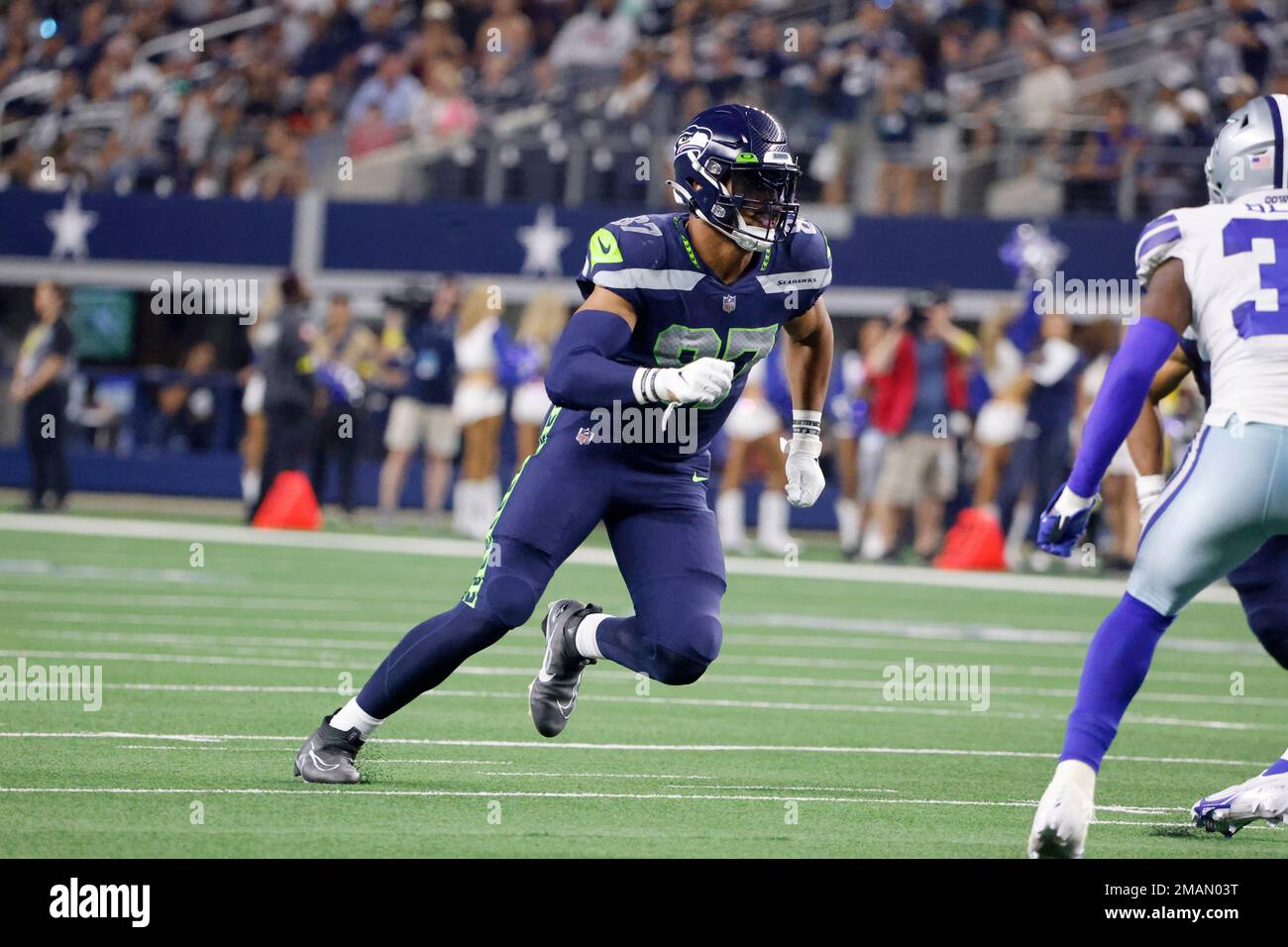 Seattle Seahawks defensive tackle Poona Ford (97) during an NFL