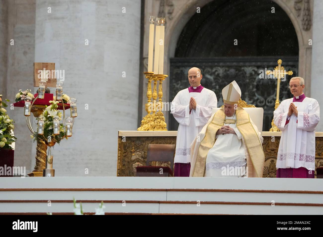 Pope Francis presides over the beatification ceremony of late Pope John ...