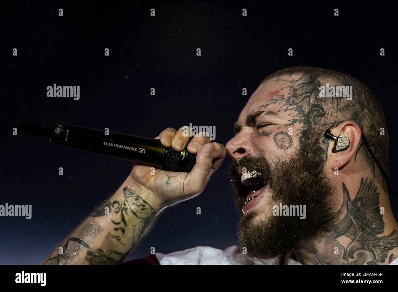 American Rapper Post American rapper Post Malone performs during the Rock in Rio music ...