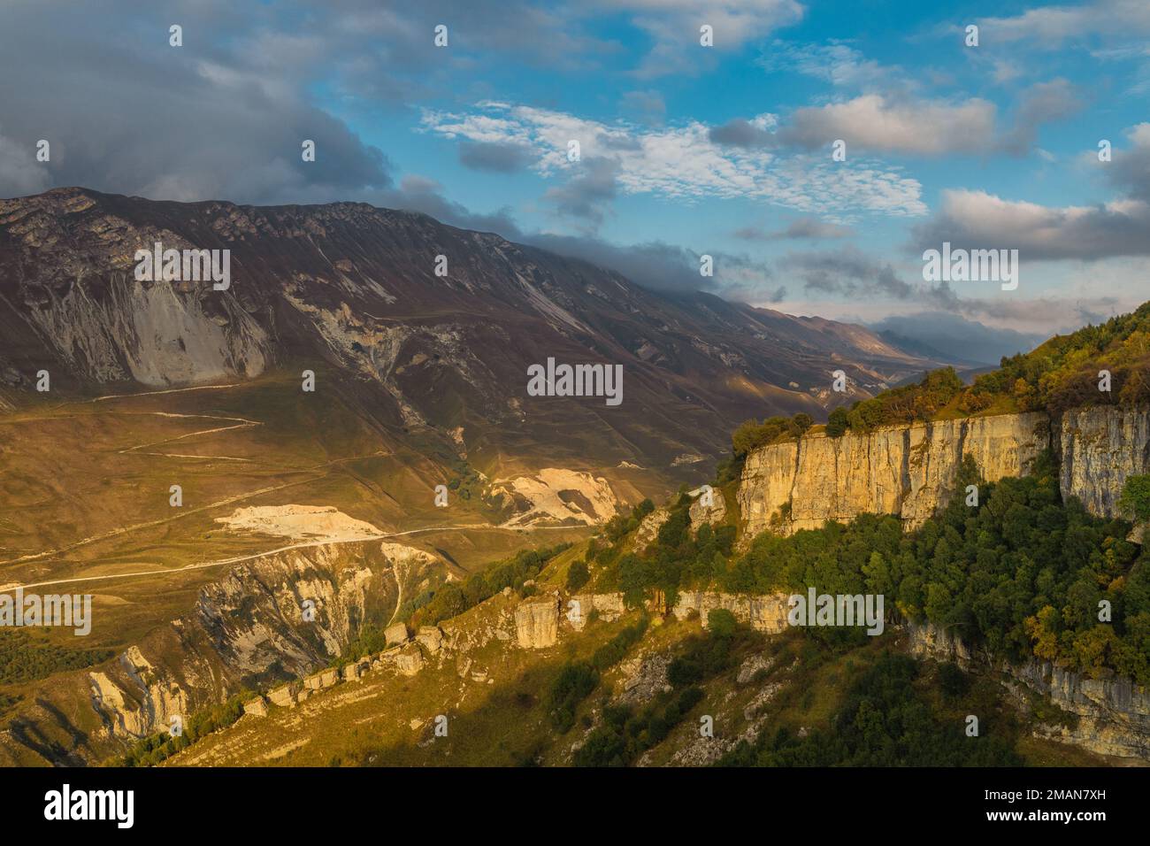 Stunning landscape with Khunzakh Canyon in the Republic of Dagestan, Russia Stock Photo
