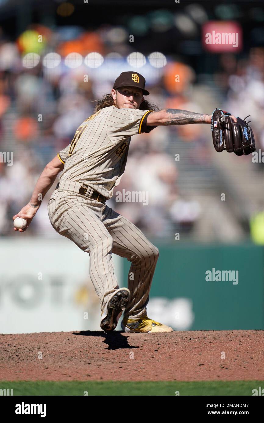 San Diego Padres' Tyler Rogers during a baseball game against the San Francisco Giants in San