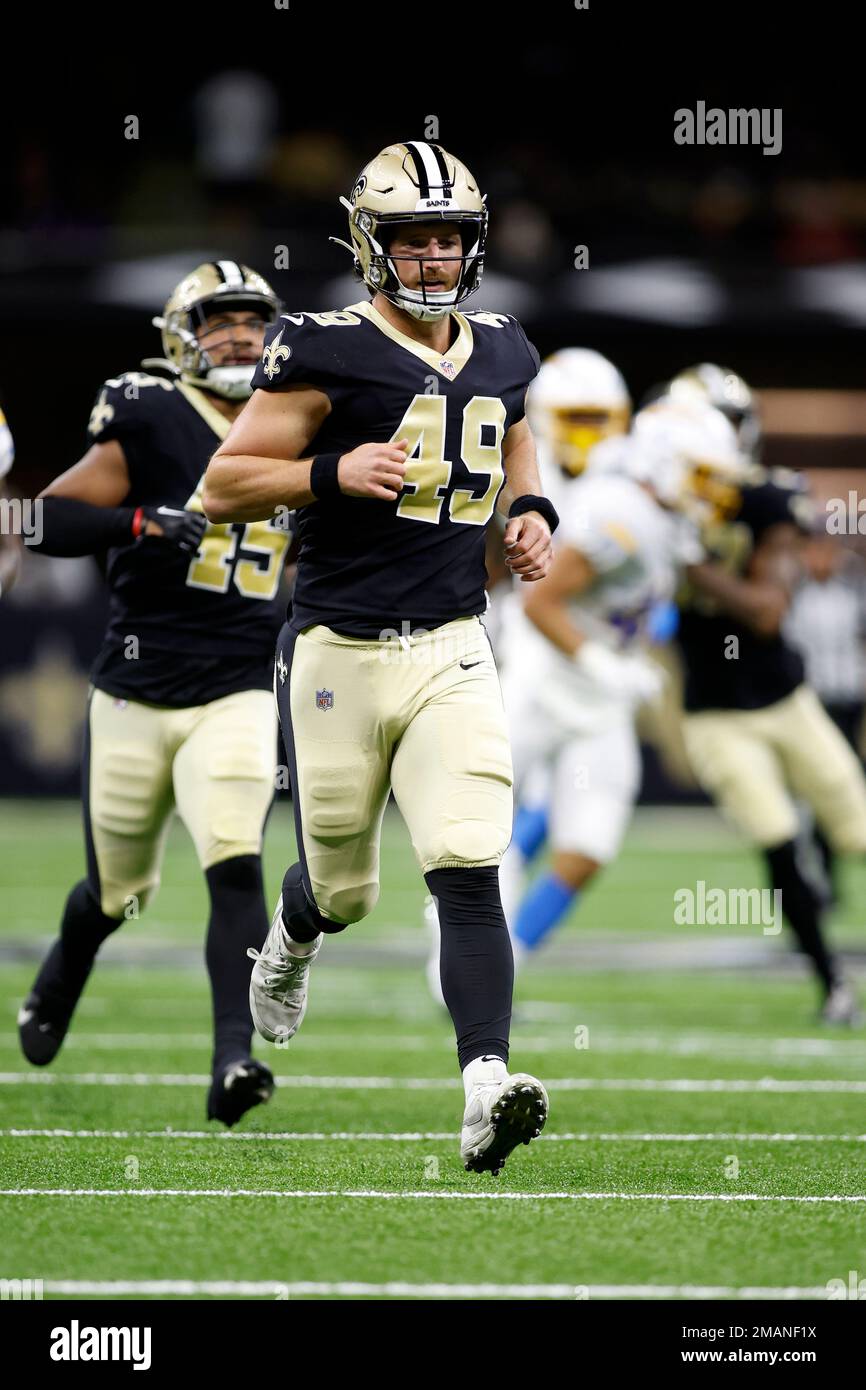 New Orleans Saints long snapper Zach Wood (49) in action during an