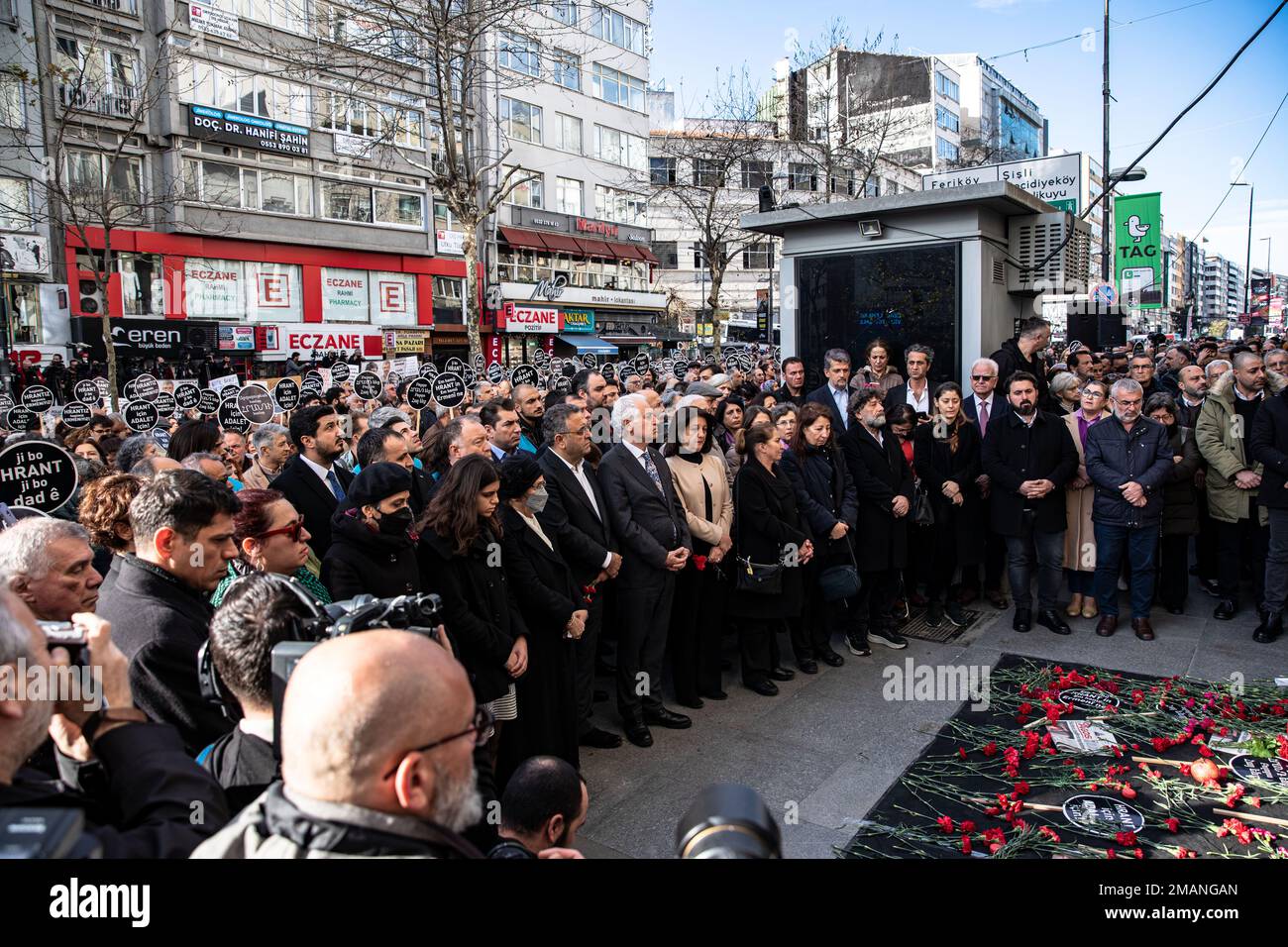 Istanbul, Turkey. 19th Jan, 2023. Citizens Lay Carnations At The Place ...