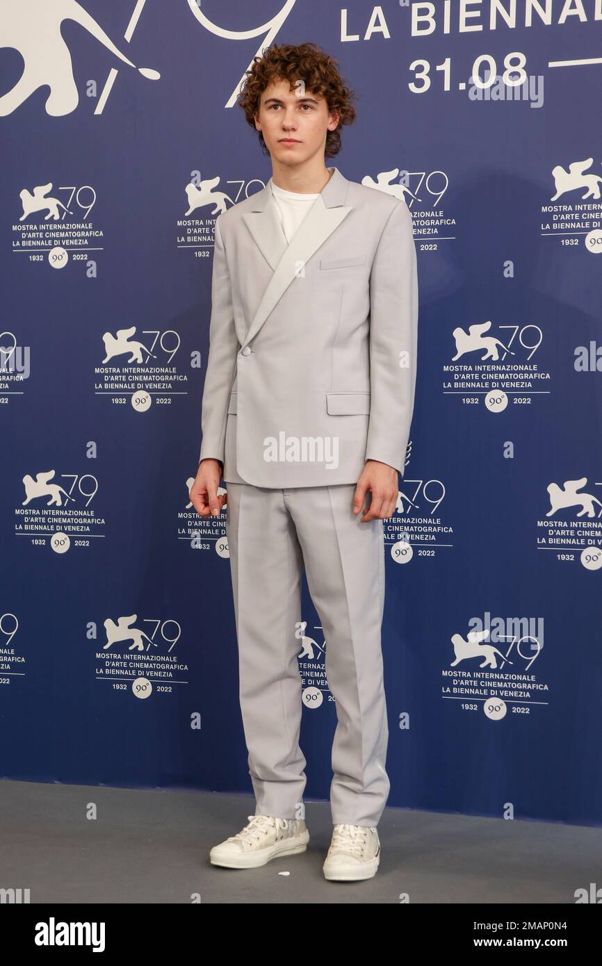 Sam Nivola poses for photographers at the photo call for the film