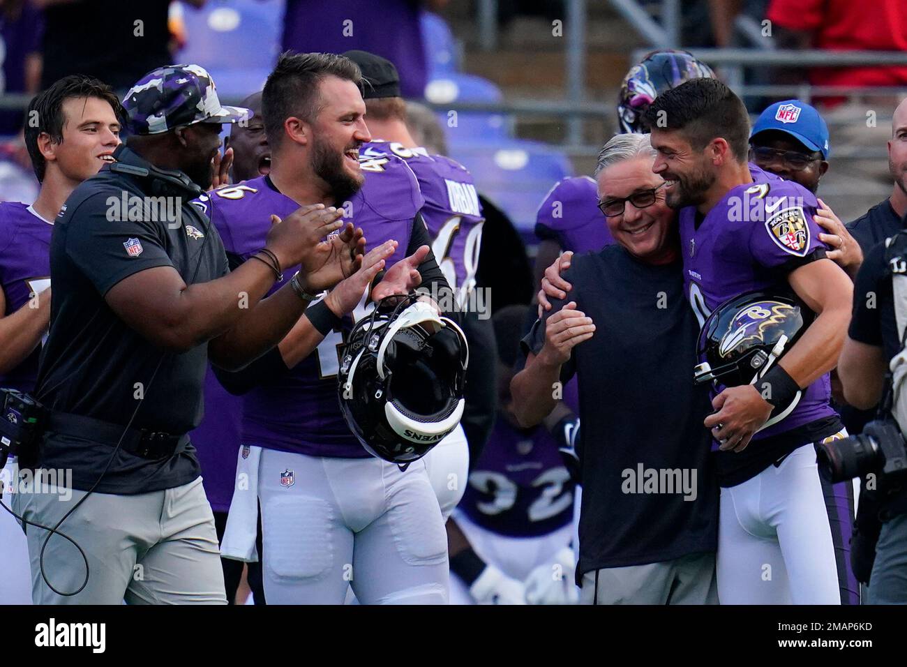 Baltimore Ravens special teams coach Randy Brown watches during the first  half of an NFL football game against the Jacksonville Jaguars, Sunday, Nov.  27, 2022, in Jacksonville, Fla. (AP Photo/Phelan M. Ebenhack Stock Photo -  Alamy