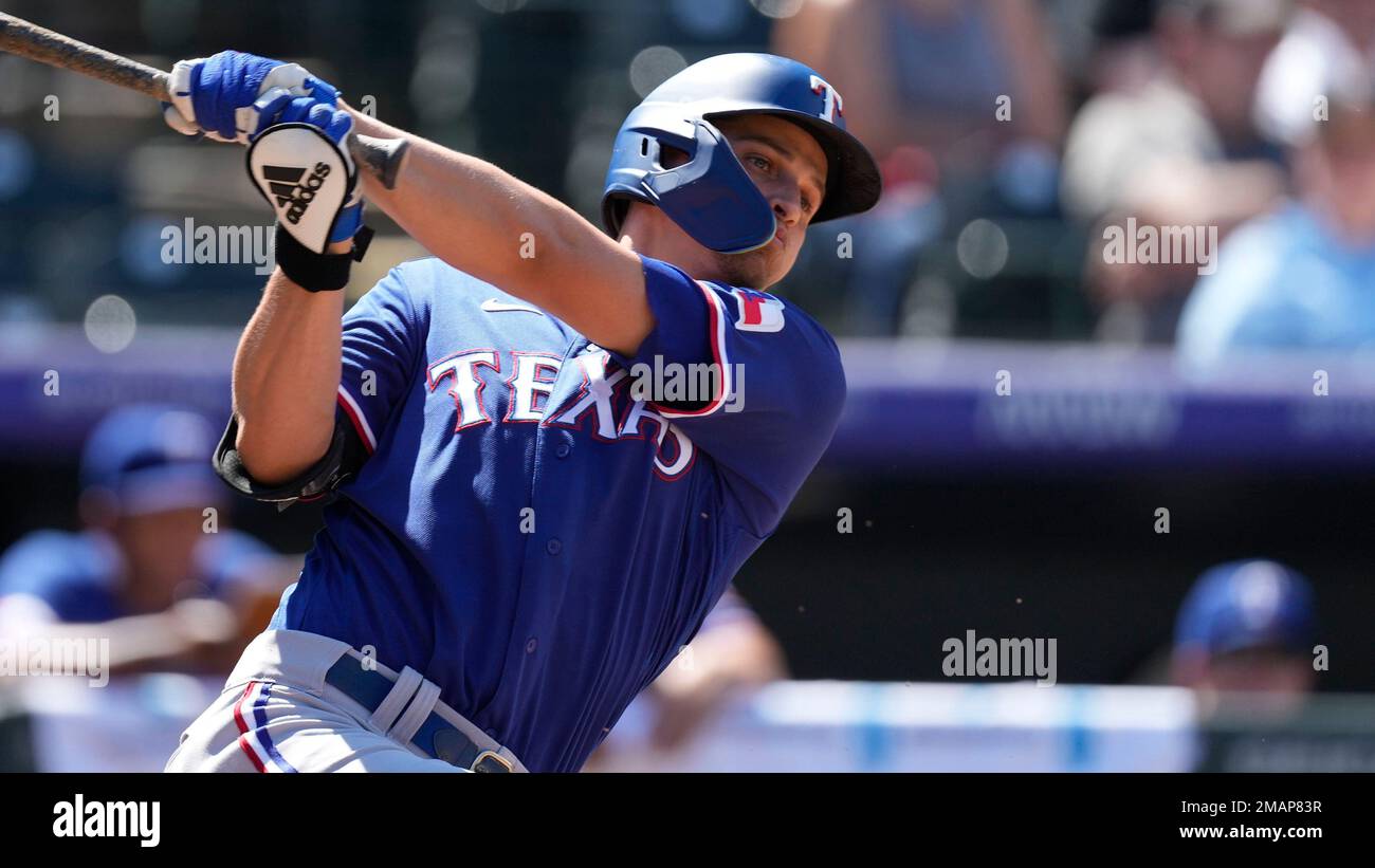 Texas Rangers shortstop Corey Seager (5) in the fifth inning of a