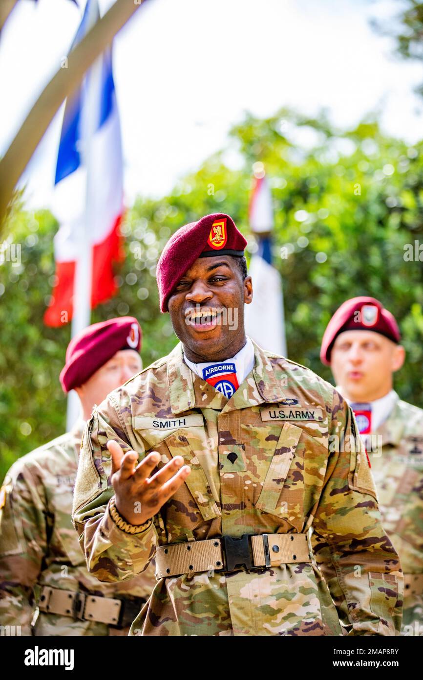 The 82nd Airborne Division’s All American Chorus performs at the