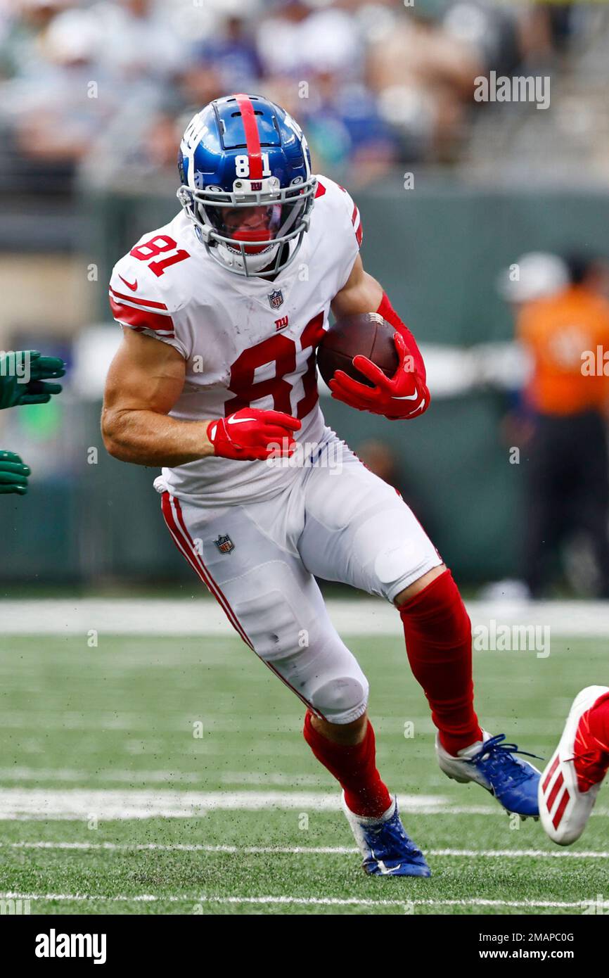 New York Giants wide receiver Alex Bachman (81) in action against the