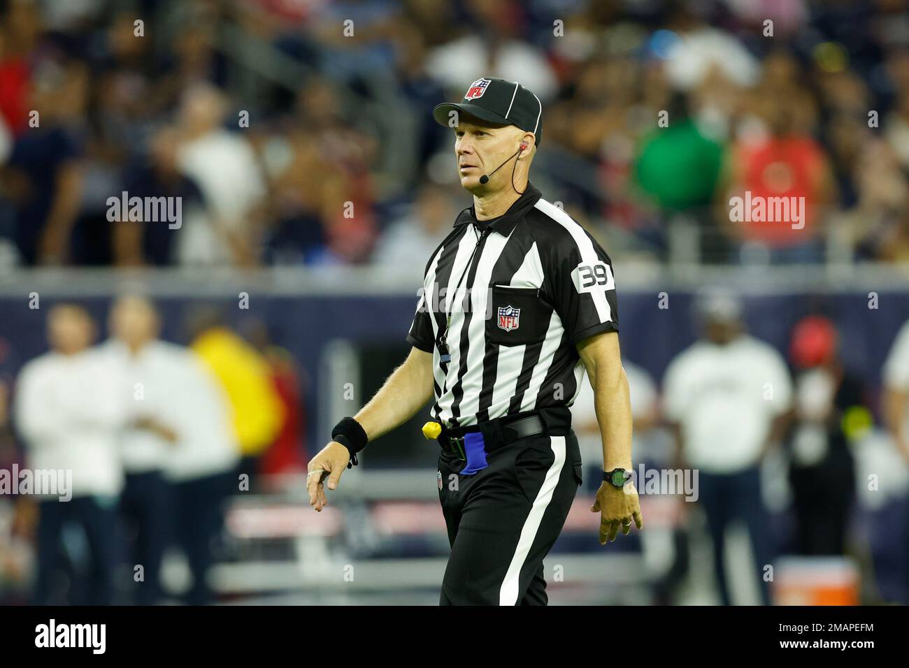 NFL official, back judge Rich Martinez (39) during an NFL preseason
