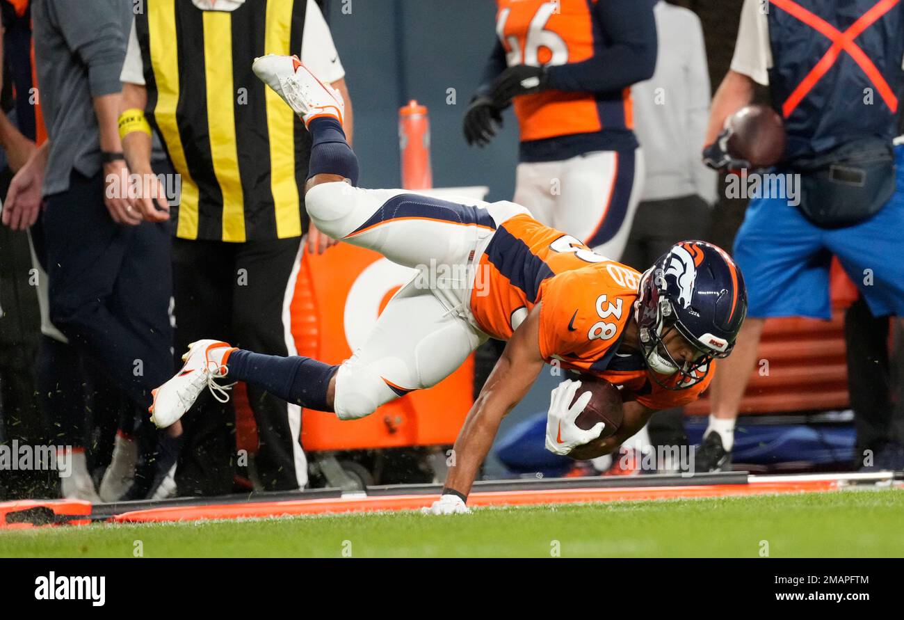 Denver Broncos wide receiver Darrius Shepherd (38) during an NFL