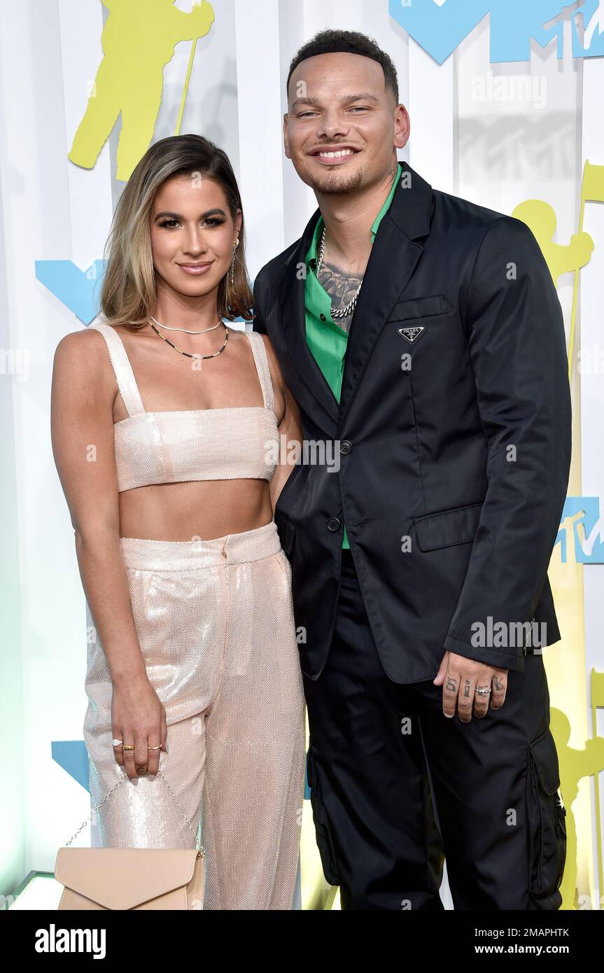 Kane Brown, right, and Katelyn Jae Brown arrive at the MTV Video Music ...