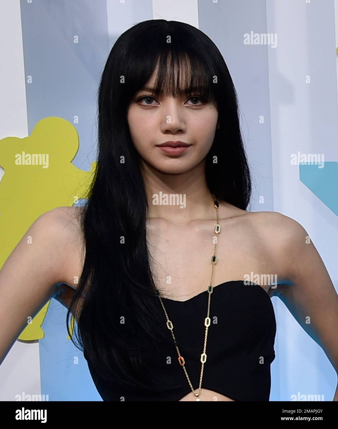 Lisa, of Blackpink, arrives at the MTV Video Music Awards at the