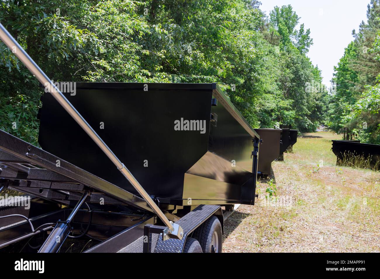 Metal recycling container trash dumpster for construction materials waste is an excellent