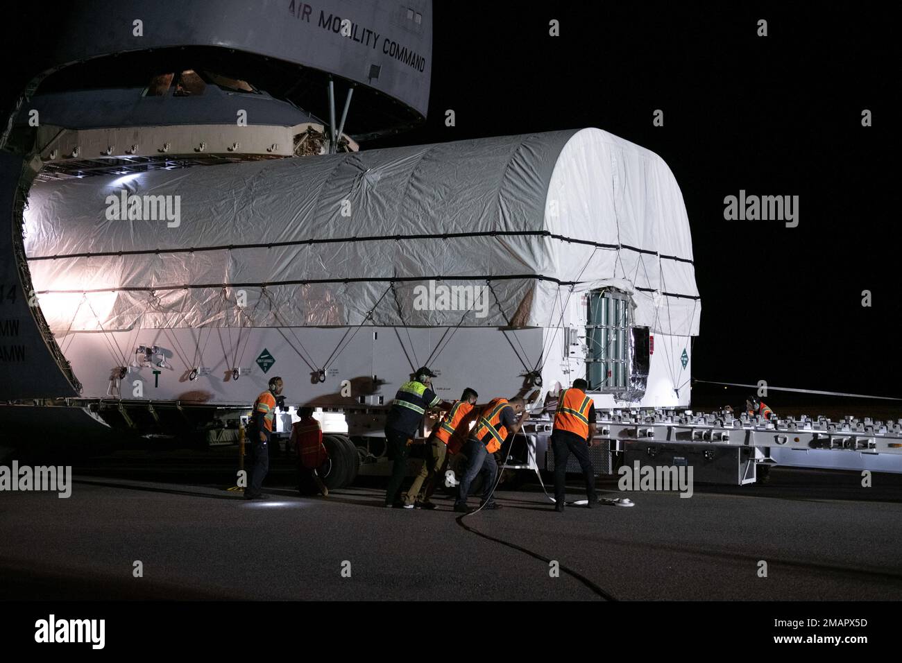 Crew offloads Space Based Infrared System (SBIRS) satellite ...