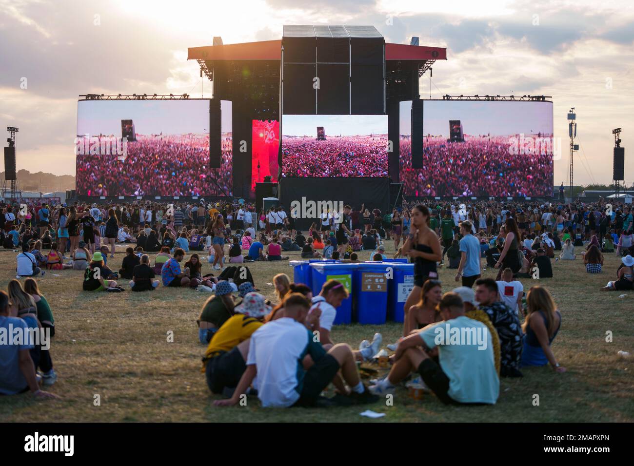 Main Stage West at the Reading Music Festival, England, Friday, Aug. 27