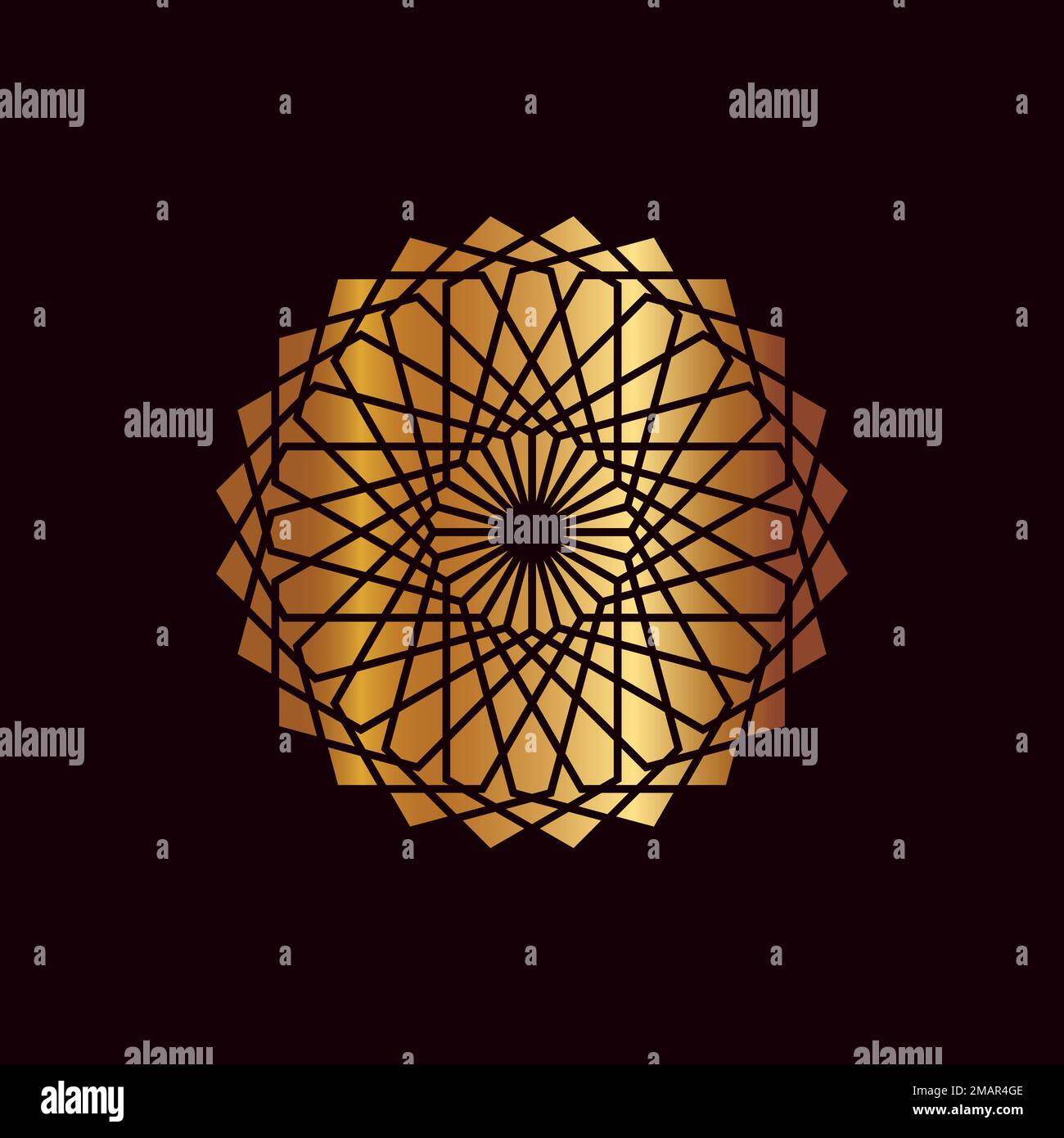mandala logo element template, suitable for spa, yoga, meditation and spirituality logos with vector eps format. Stock Vector