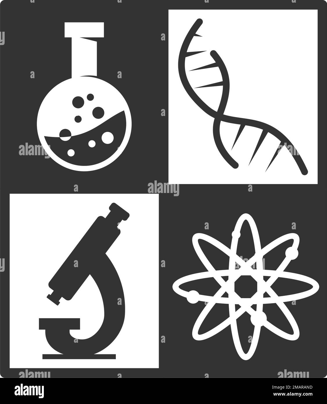 science laboratory logo template Icon Illustration Brand Identity