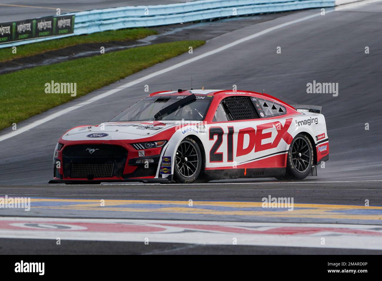 Harrison Burton during a NASCAR Cup Series auto race in Watkins