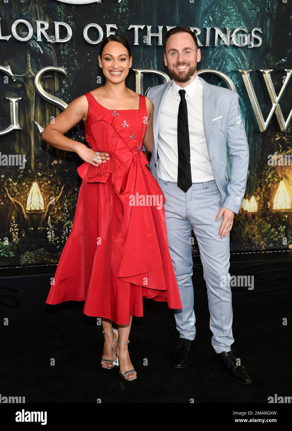 Cynthia AddaiRobinson, left, and husband Thomas Hefferon attend a
