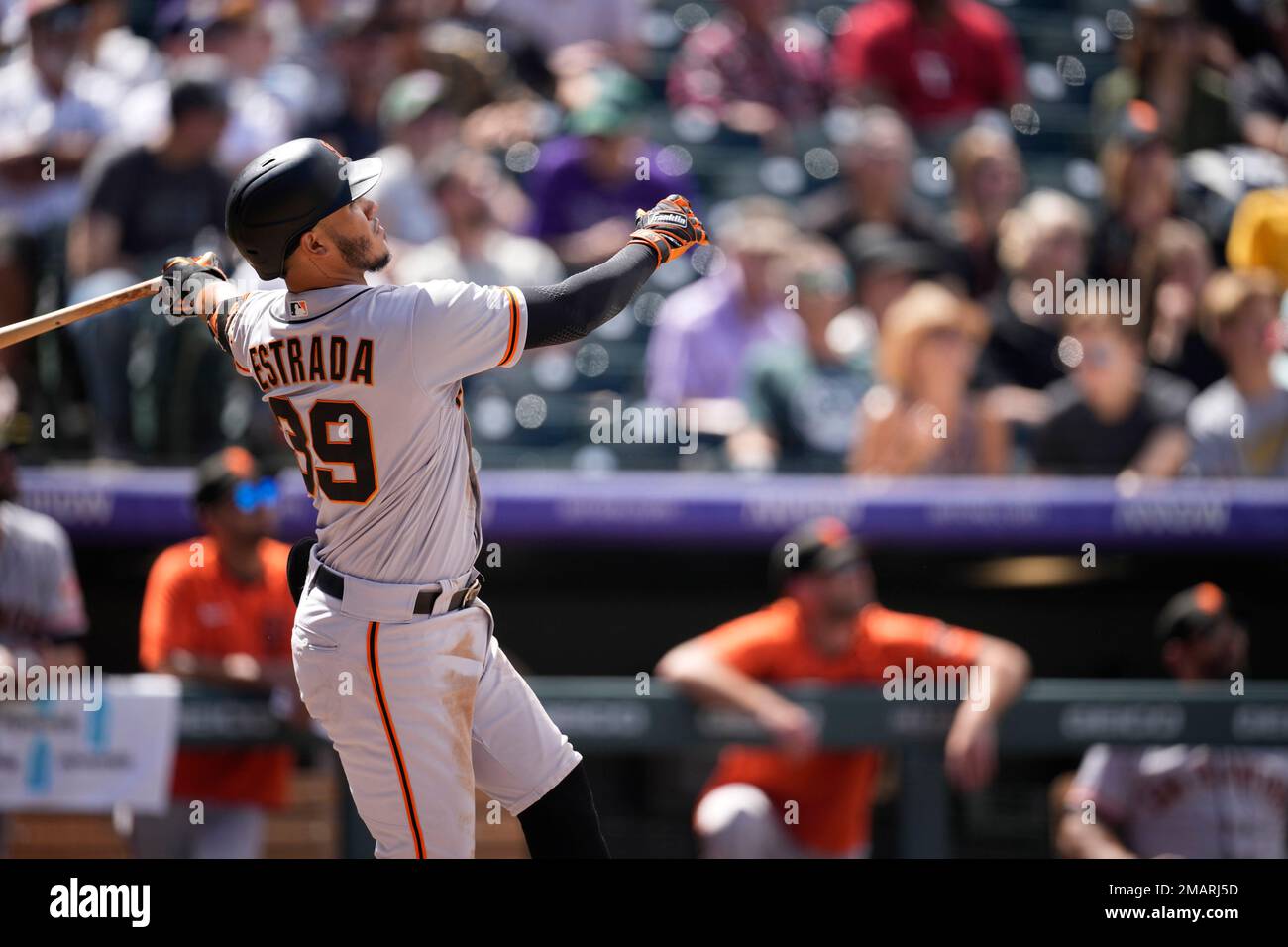 San Francisco Giants shortstop Thairo Estrada (39) in the fifth inning ...