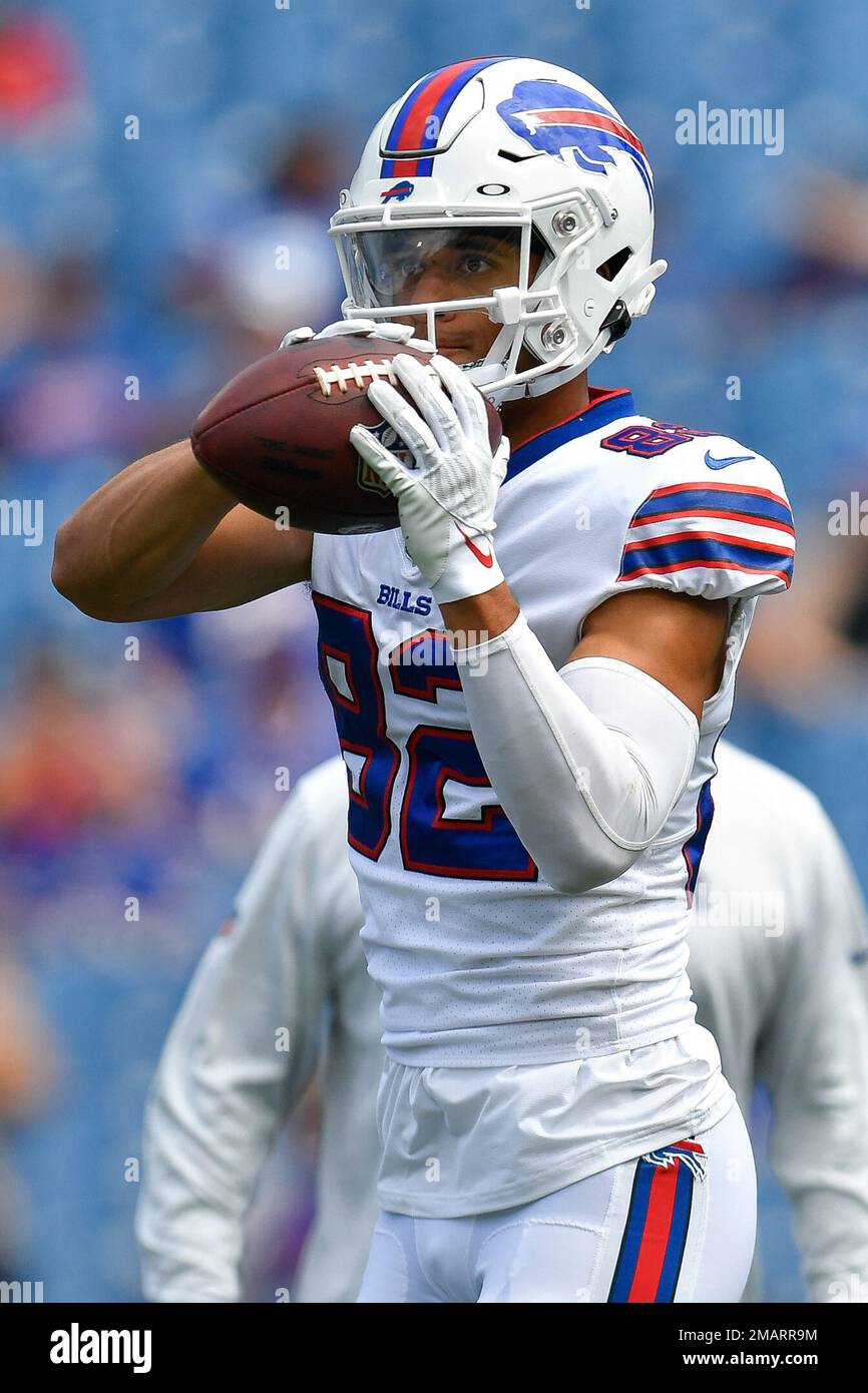 Buffalo Bills wide receiver Neil Pau'u warms up before a preseason NFL