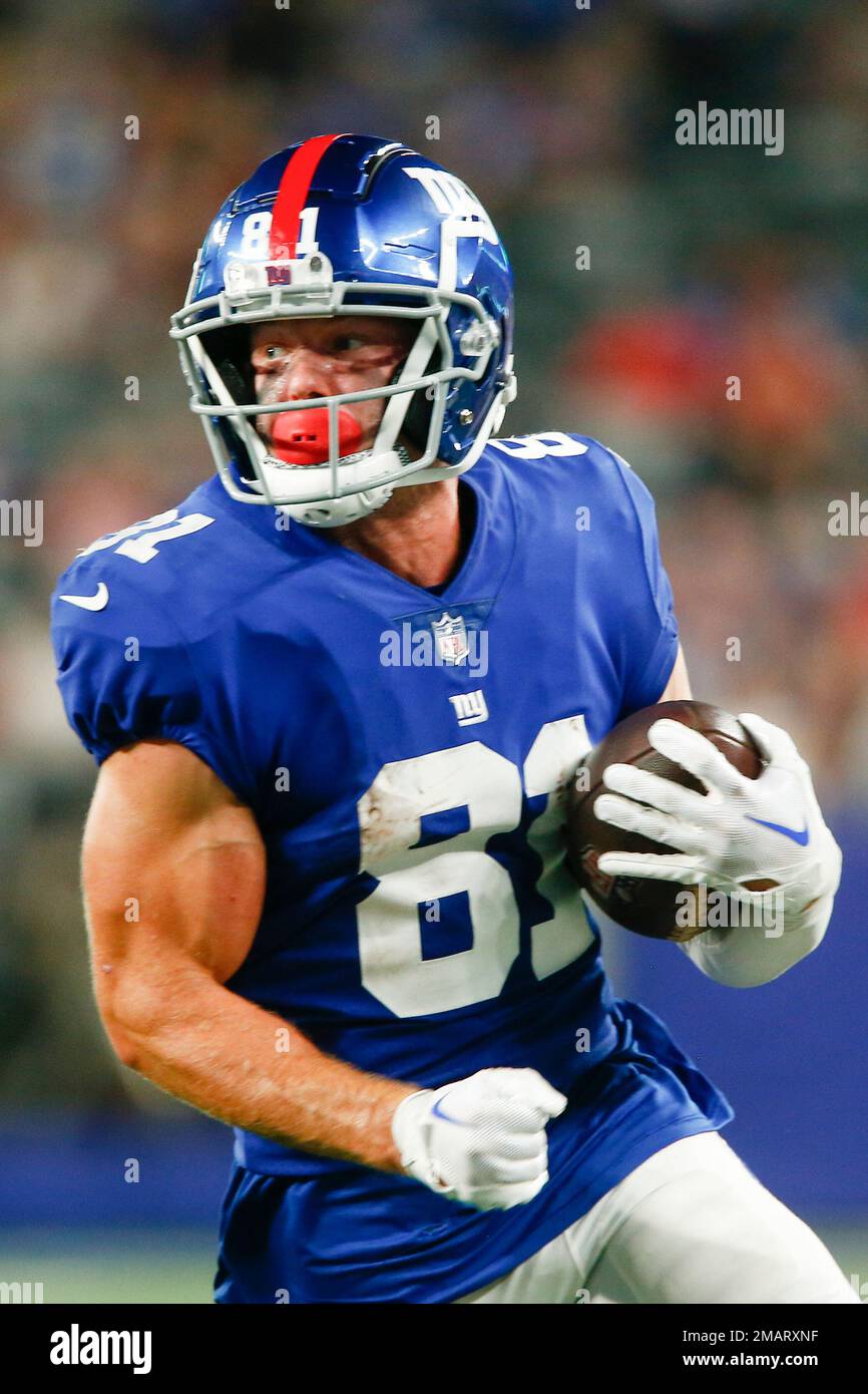 New York Giants wide receiver Alex Bachman (81) during the second half of a  preseason NFL