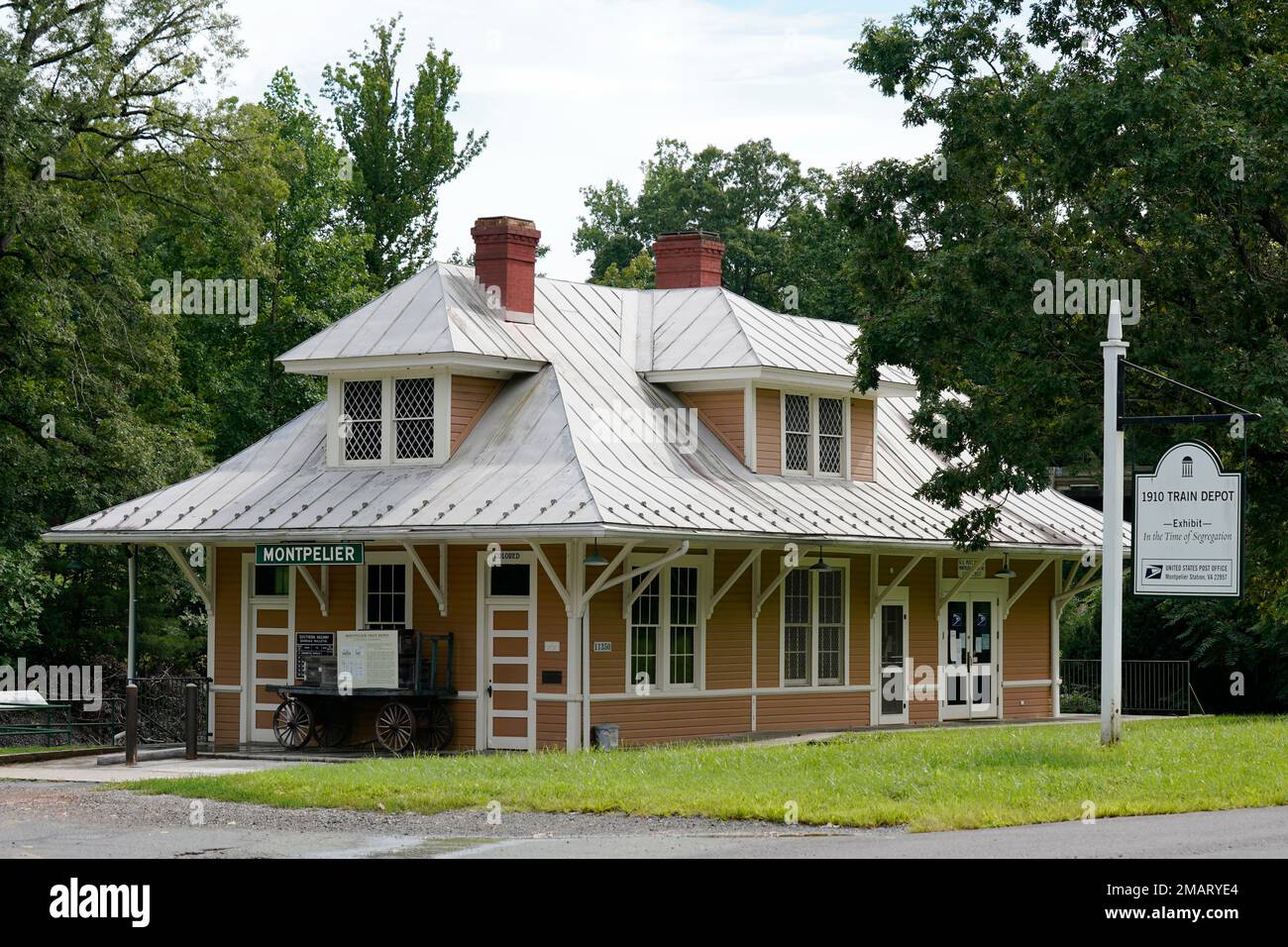 The historic train depot that also serves as a museum about racial