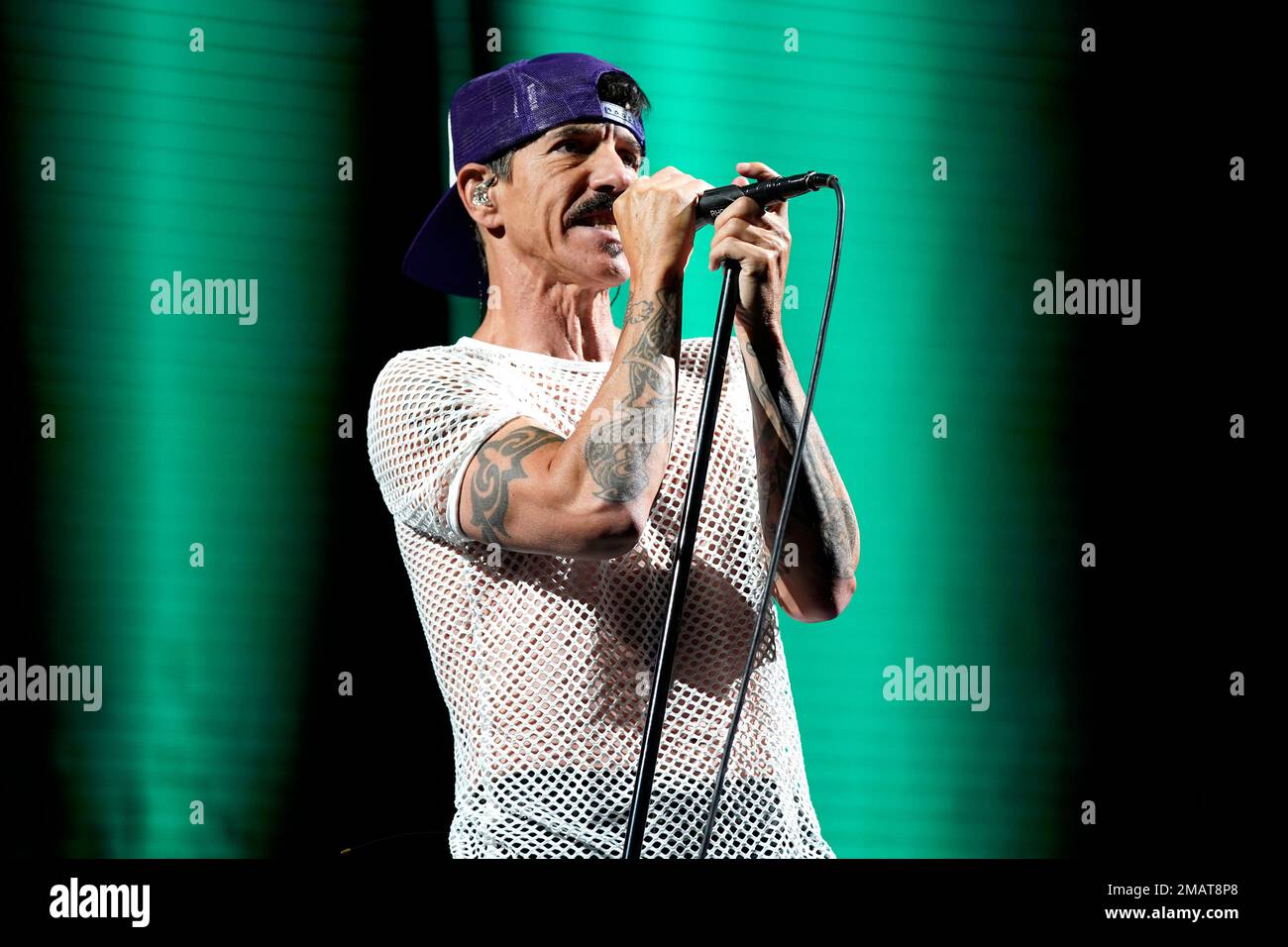 Anthony Kiedis of the Red Hot Chili Peppers performs at Soldier Field