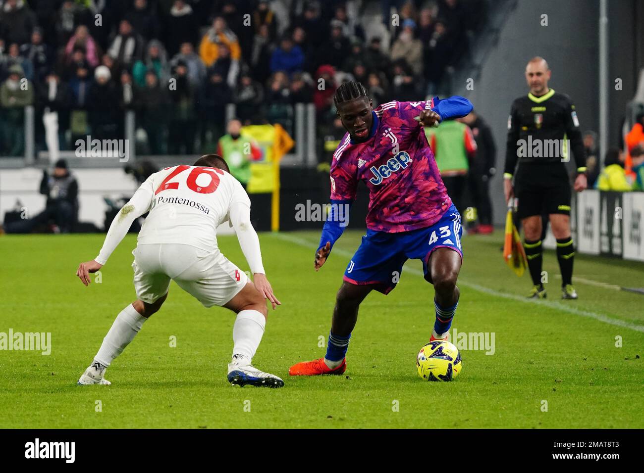 friendly football match - Juventus FC vs Juventus U23 Next Gen Samuel  Iling-Junior of Juventus and