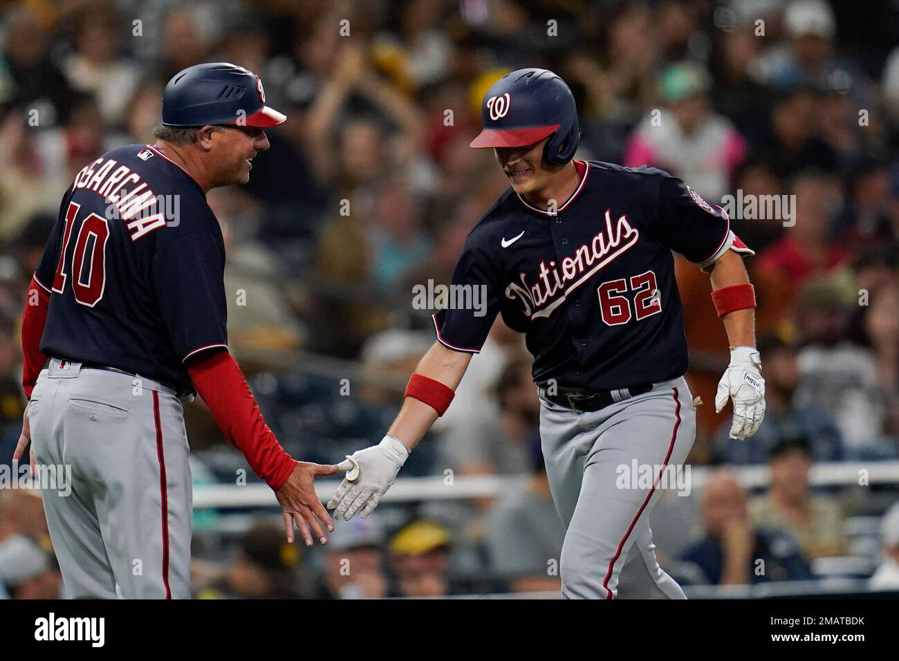 Philadelphia Phillies' J.T. Realmuto watches a home run during a baseball  game, Thursday, Aug. 10, 2023, in Philadelphia. (AP Photo/Matt Slocum Stock  Photo - Alamy