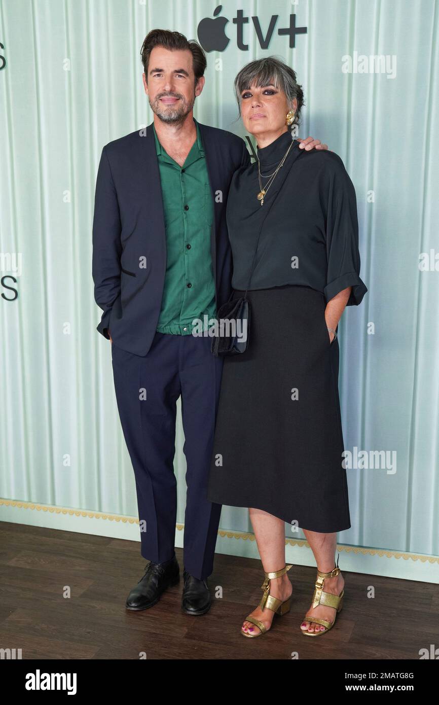 Claes Bang and Lis Kasper Bang pose for photographers upon arrival for the  premiere of the TV Series 'Bad Sisters' in London, Thursday, Aug. 18, 2022.  (Photo by Scott Garfitt/Invision/AP Stock Photo -
