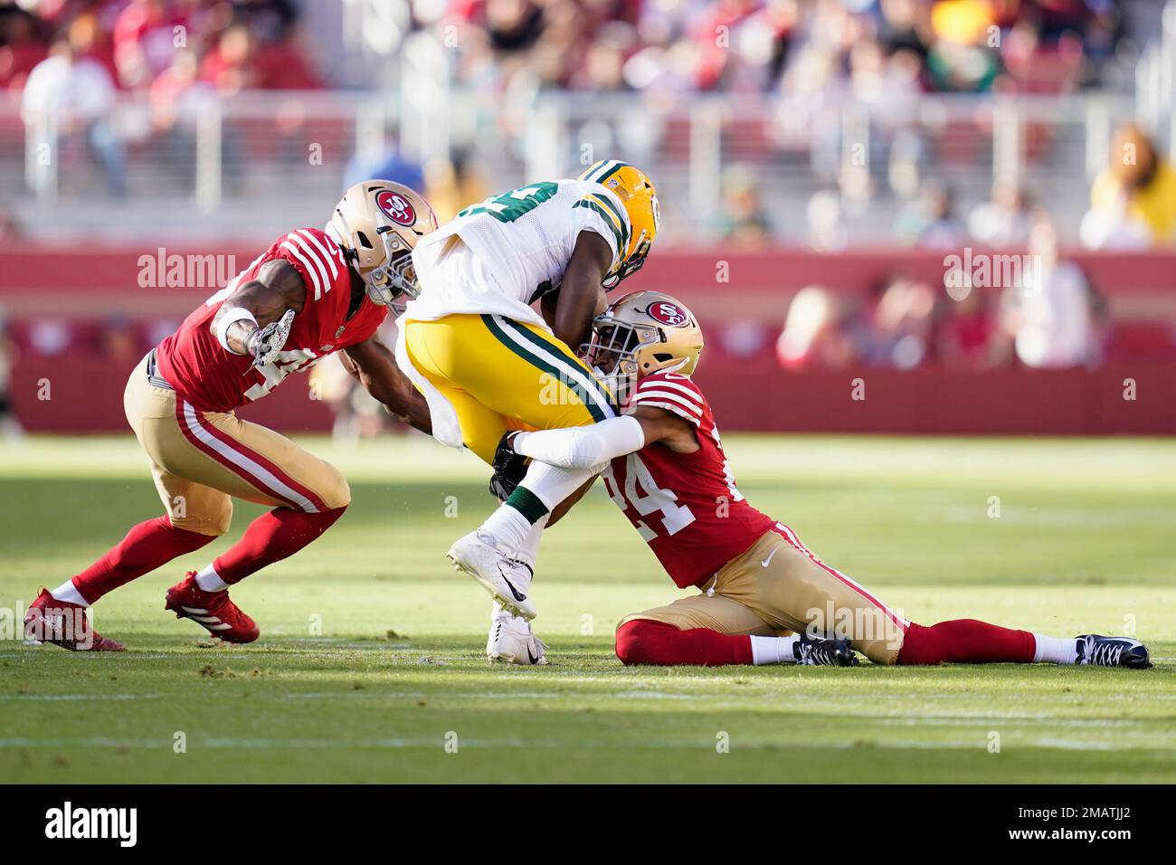 Green Bay Packers' Tyler Goodson during an NFL preseason football game  against the San Francisco 49ers in Santa Clara, Calif., Friday, Aug. 12,  2022. (AP Photo/Godofredo A. Vásquez Stock Photo - Alamy