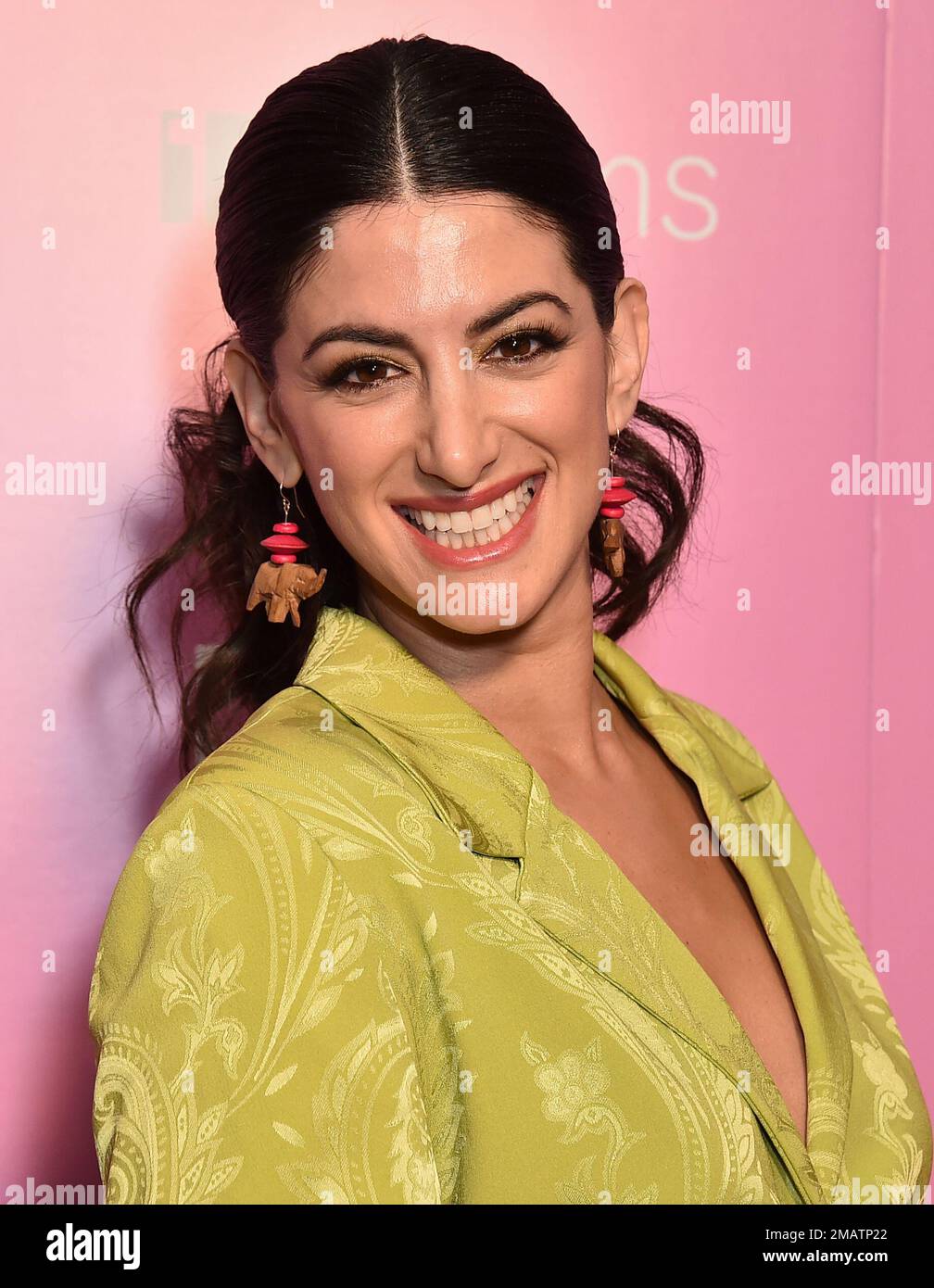 Ayden Mayeri arrives at the premiere of "Spin Me Round," Wednesday, Aug(07)