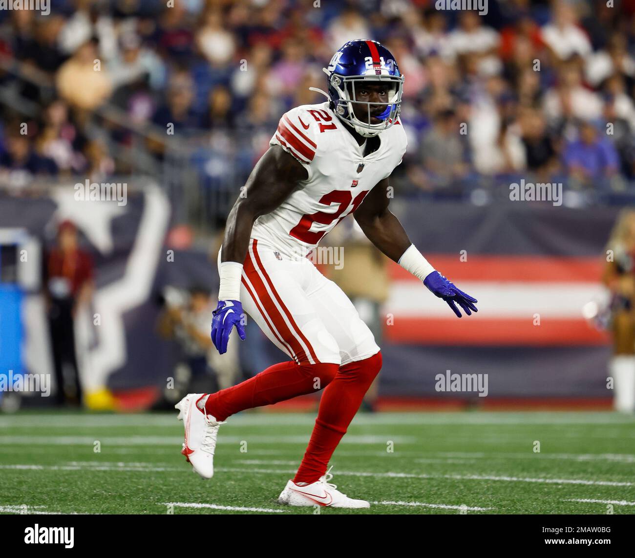 New York Giants safety Yusuf Corker during an NFL preseason