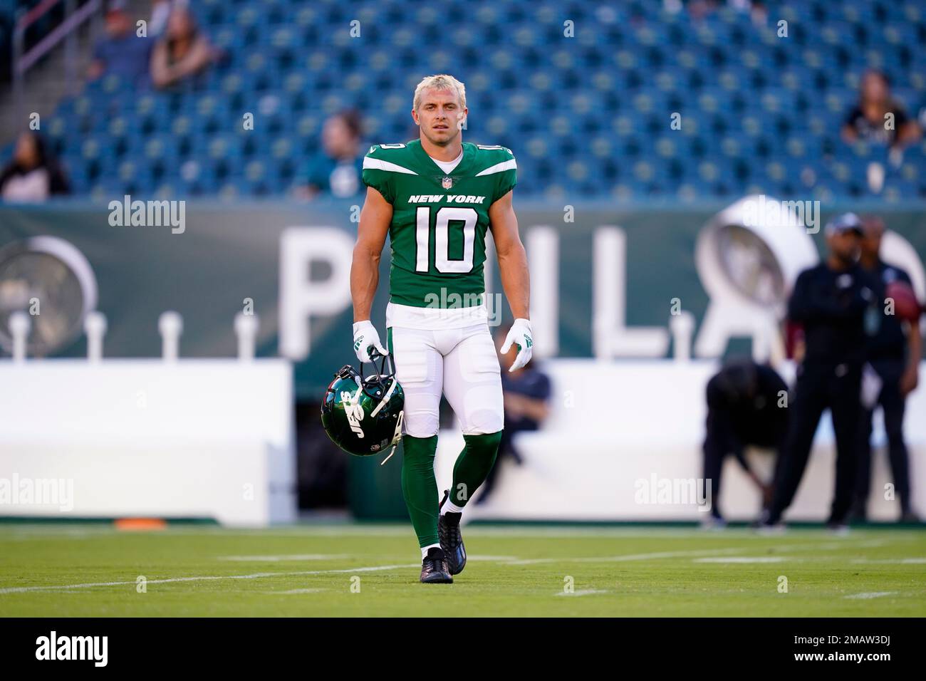 Braxton Berrios of the New York Jets in action against the New