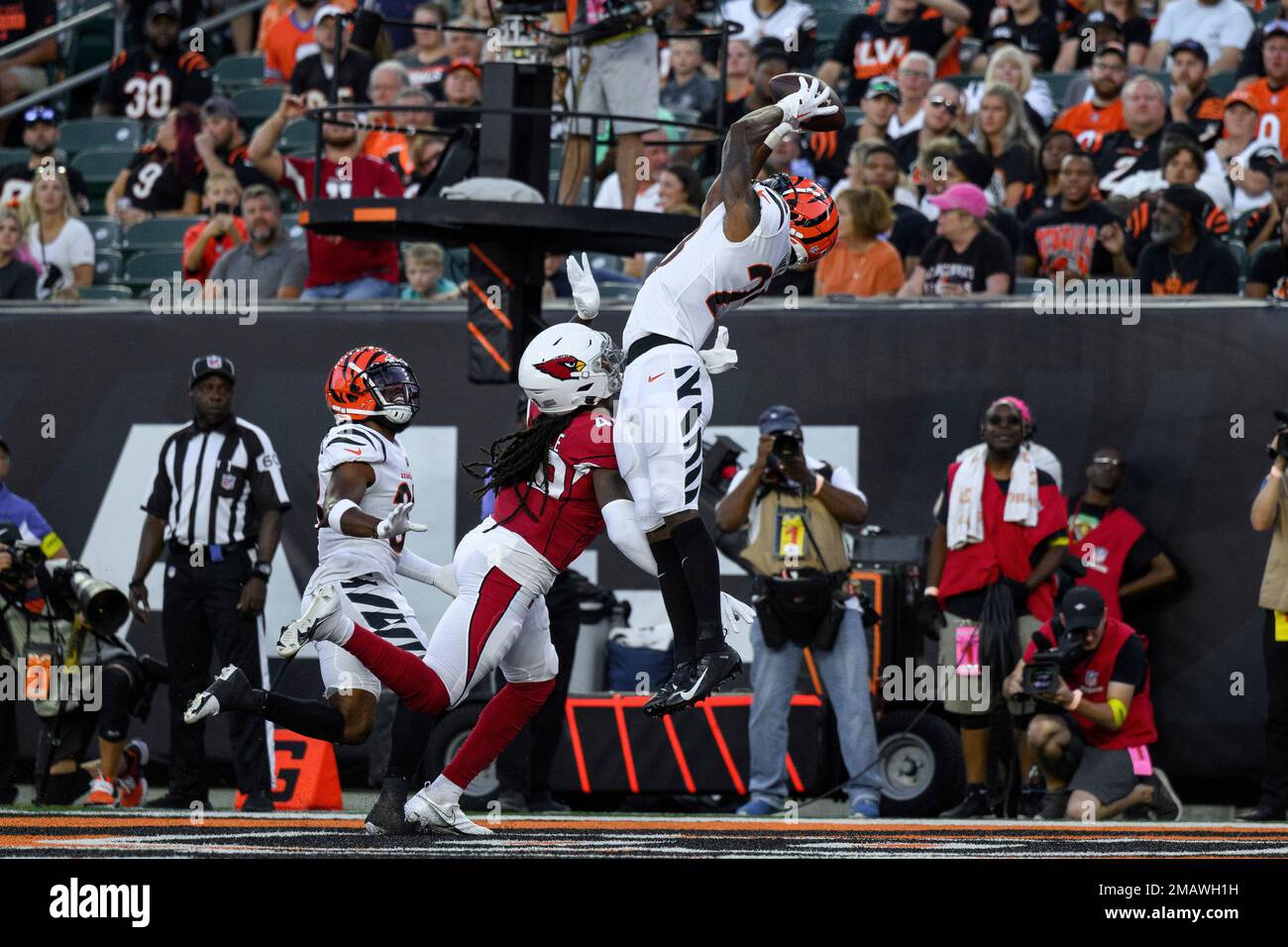 Cincinnati Bengals safety Dax Hill watches play against the Dallas Cowboys  in a NFL football game in Arlington, Texas, Sunday, Sept. 17, 2022. (AP  Photo/Tony Gutierrez Stock Photo - Alamy