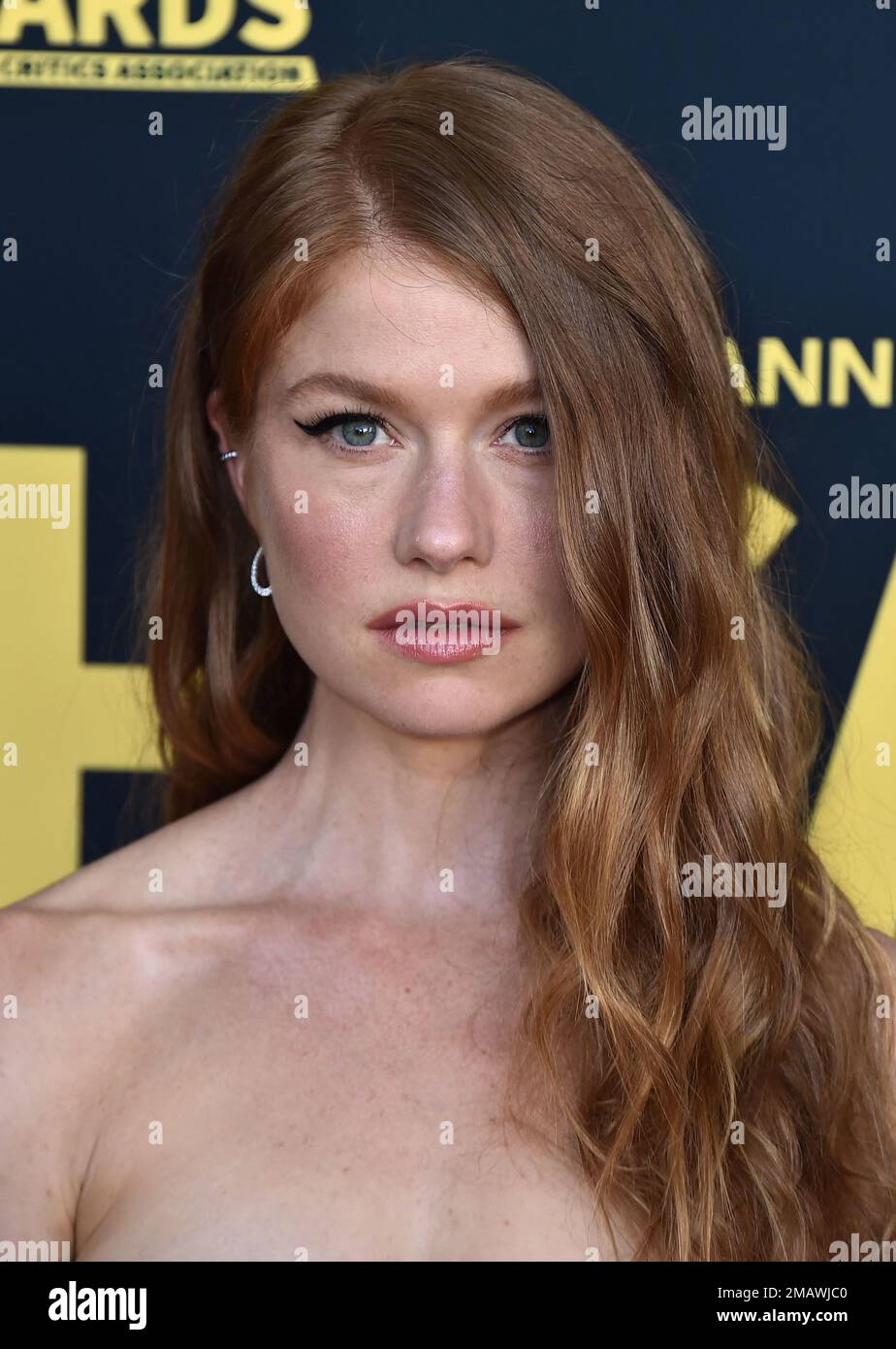 Genevieve Angelson arrives at the 2nd annual Hollywood Critics Association TV Awards on Saturday